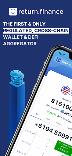Android application Return Finance: Earn on DeFi screenshort