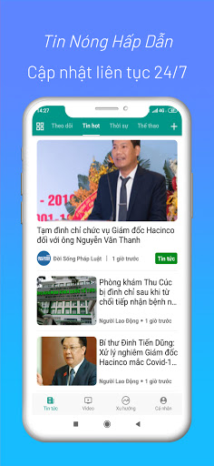 Android application Báo Mới 24h & Tin Nhanh 247 screenshort