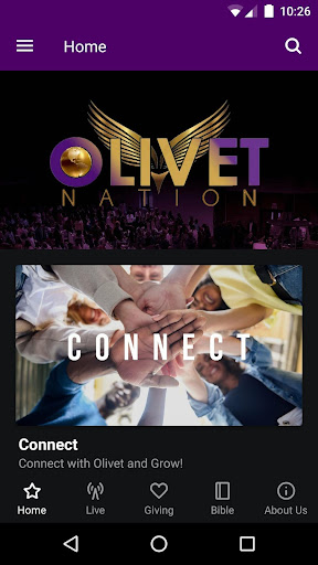 Android application Olivet Baptist Church App screenshort