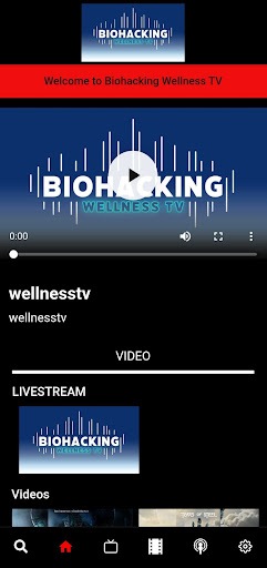 Android application Biohacking Wellness TV screenshort