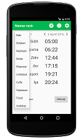 screenshot of Namaz vaxtı