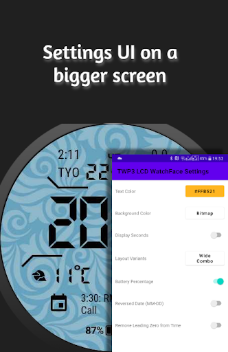TWP3 LCD Watch Face for WearOS