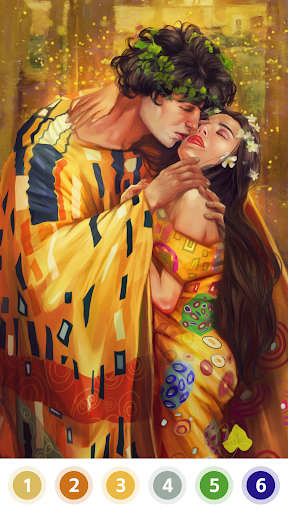Kiss & Hug Paint by Number Screen 3