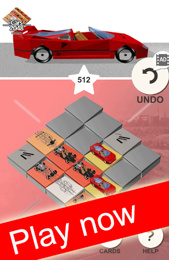 Android application Cars 2048 - Puzzle Game screenshort