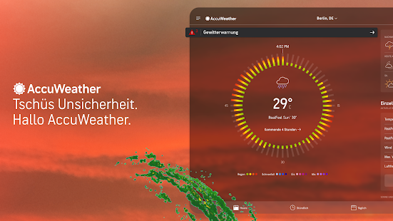 AccuWeather: Wetterradar Screenshot