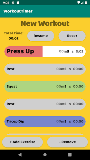 Workout Timer Screen 2