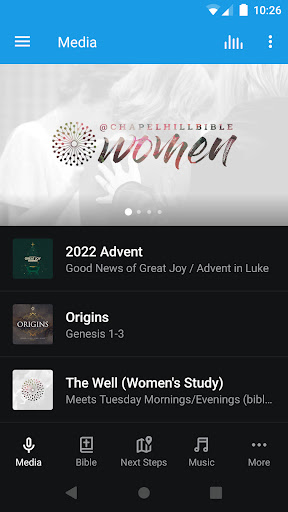 Android application Chapel Hill Bible Church screenshort