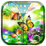 Butterflies Zipper Lock Screen icon