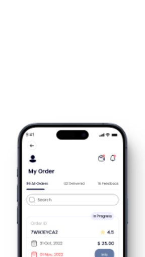 Android application Locus Order Management screenshort
