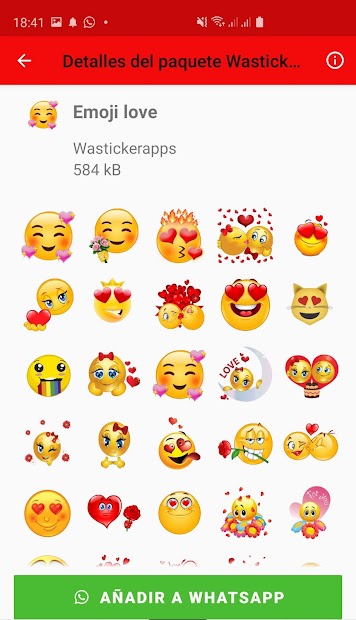 Screenshot 6 Wasticker amor para whatsapp android