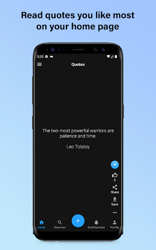 Android application Quotegram: Make & Share Quotes screenshort