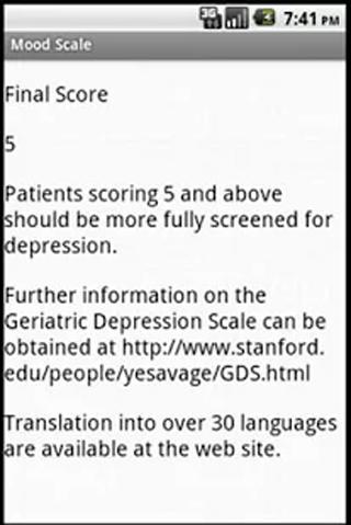 Geriatric Depression Scale 2.0 Screen 2