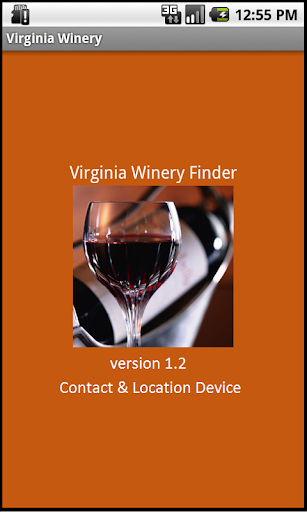 Android application Virginia Winery Finder: Phones screenshort