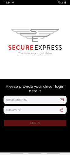 Android application Secure Express Driver screenshort