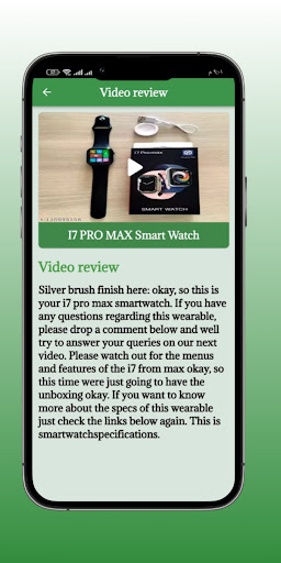 I7 Pro Max Smart Watch help Screen 2