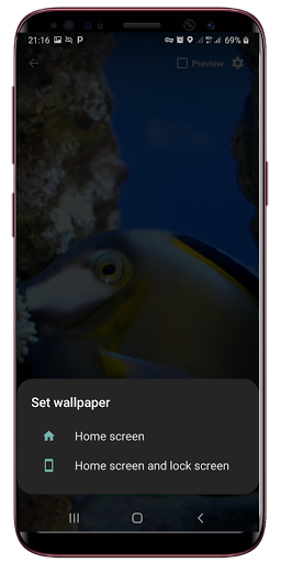 Fish Live Wallpaper Screen 2