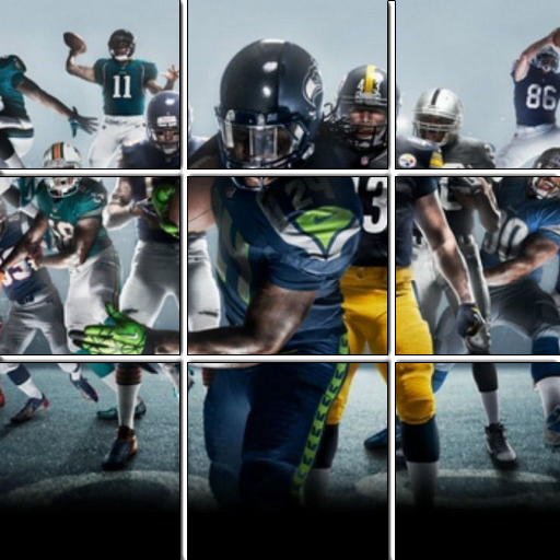 Slide Puzzle American Football logo