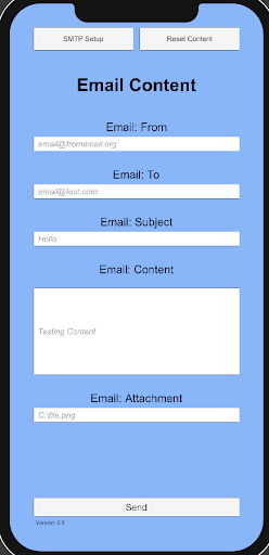 SMTP Sender Pro Screen 2