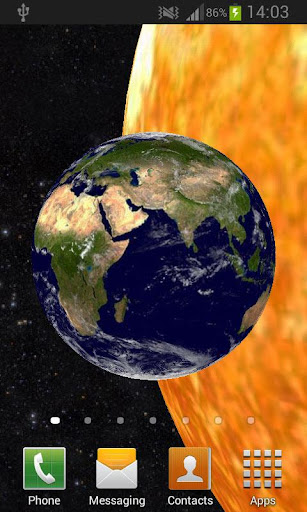 Android application Solar System 3D Live Wallpaper screenshort
