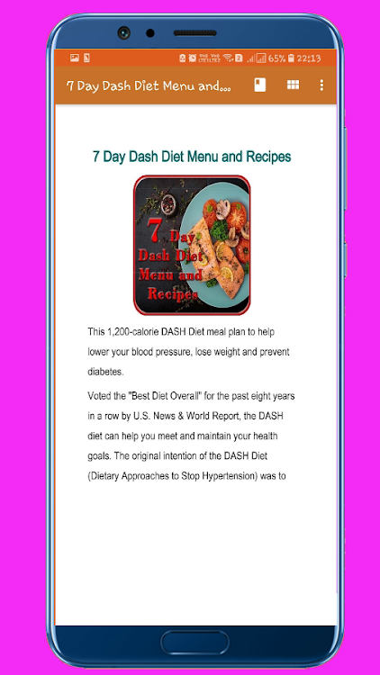 7 Day Dash Diet Menu and Recip - 1.0 - (Android)