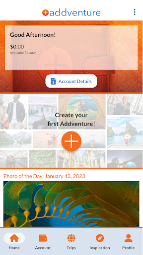 Android application Addventure screenshort
