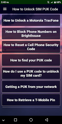 How to Unlock SIM PUK Code