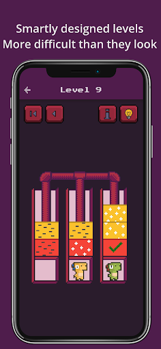 Sorting Puzzle: Save the Dinos - Screenshot 2