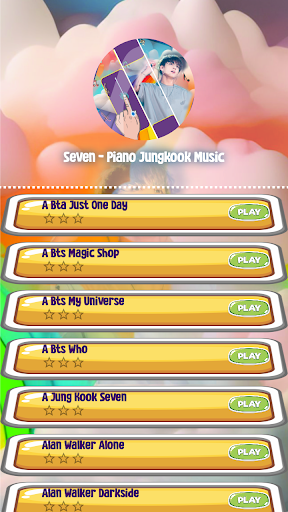 Android application Jungkook - Seven Piano Tab screenshort