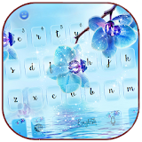 Blue orchid Keyboard theme icon