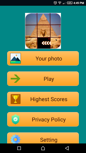 Android application Hano Puzzle screenshort