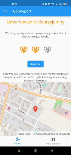 Android application GeoReport screenshort