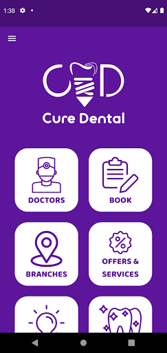 Android application Cure Dental screenshort