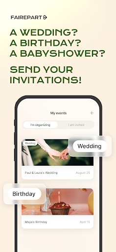 Faire-part app Screenshot 1 - AppWisp.com