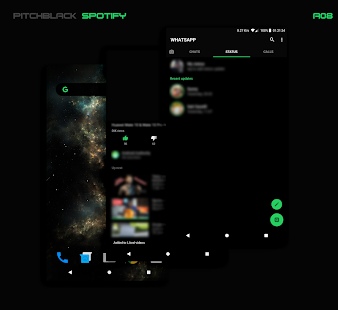 PitchBlack - Substratum Theme Screenshot