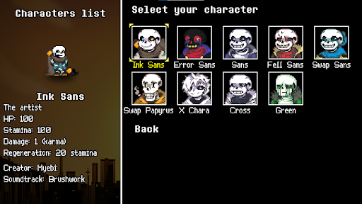 Underverse Battles Screen 2