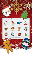 screenshot of Merry Christmas Emoji Stickers