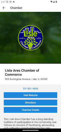 Lisle Chamber of Commerce Screen 2