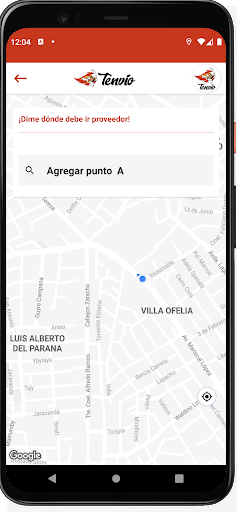 TenvioApp Usuario Screen 2