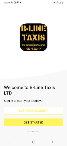 Android application B-Line Taxis Ltd screenshort