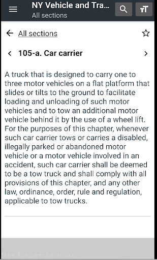 NY Vehicle & Traffic Law 2024 Screen 2