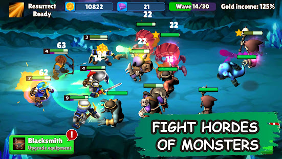 Idle Warrior Tales Offline RPG Games AFK Battle v1.1.5 Mod (Unlimited Gold + Diamonds + Premium) Apk