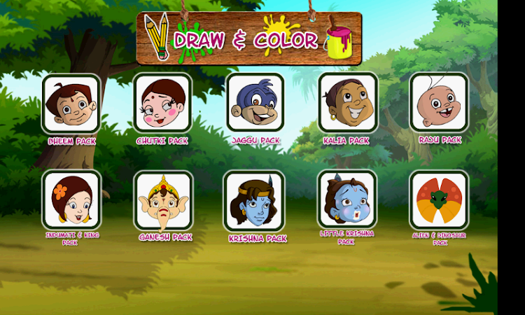 Draw & Color Chhota Bheem by Green Gold Animation - (Android Apps) — AppAgg
