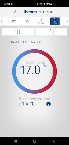 Android application RAMSES BLE screenshort