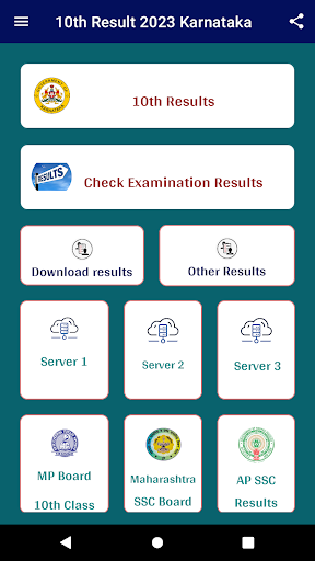 Android application 10th Result App 2024 Karnataka screenshort