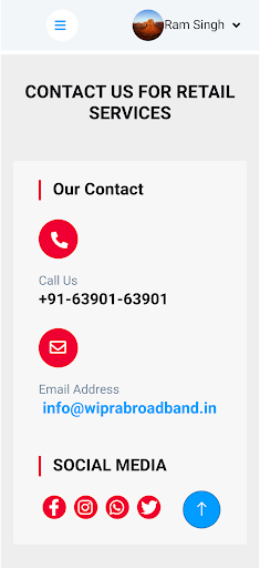 Android application Wipra Broadband screenshort