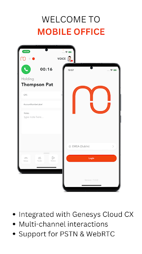 Android application Mobile Office for Genesys screenshort