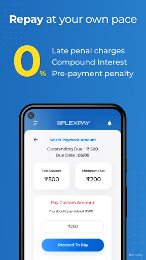 FlexPay: Personal Loan App Screen 3
