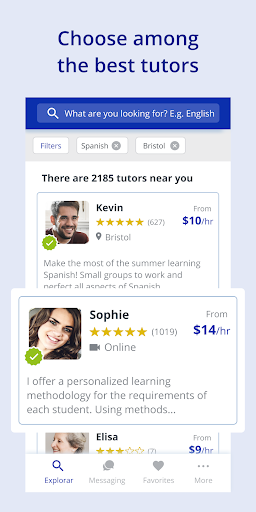 FindTutors - Private Tutors Screen 3