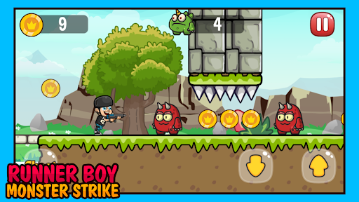 Android application Runner Boy Monster Strike screenshort