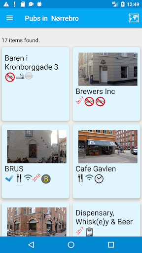 Screenshot of Beer Guide Copenhagen